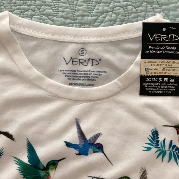 Adorable hummingbird T shirt size S NWT - Picture 3 of 3